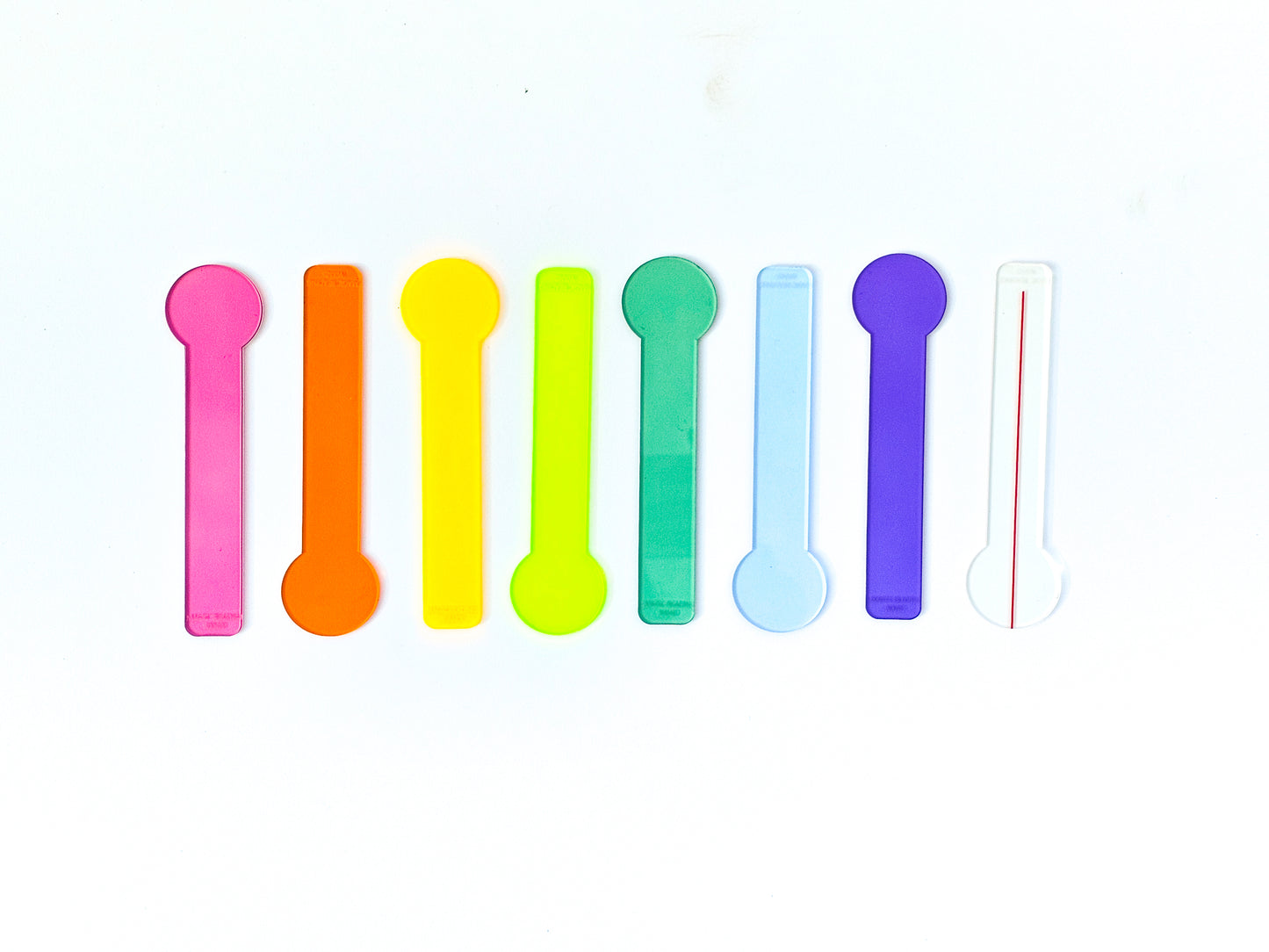 Reading Overlays - Set of 8 with Travel Case - colors in a row