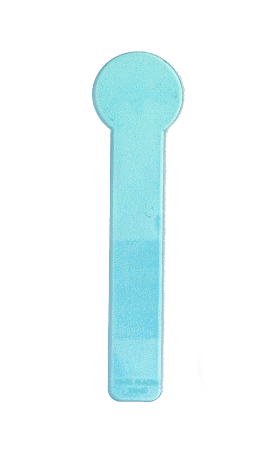 Light blue clear reading overlay designed to reduce glare and visual stress for easier reading.