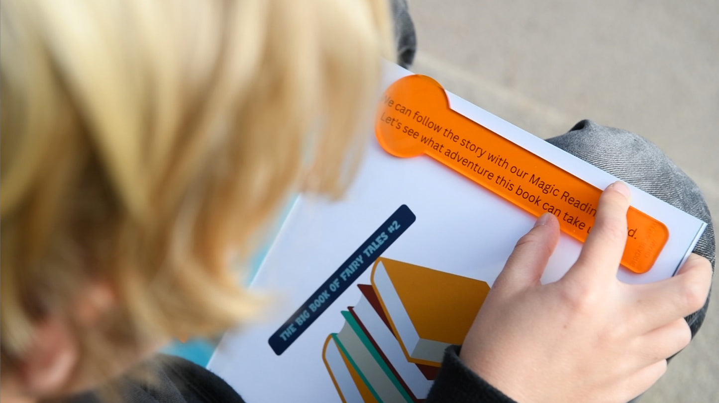 Reading Overlay - Orange Clear Reader child reading